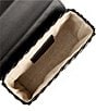 Color:Black - Image 3 - Carrington Straw Pearl Box Clutch