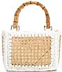 Btb Los Angeles Elodie Top Handle Satchel Bag, Color:NATURAL WHITE - Image 2