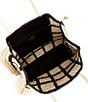Color:Natural/Black - Image 3 - Hampton Straw Tote Bag
