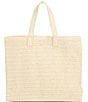 Color:Dusty Lavender - Image 2 - Just Beachy Straw Tote Bag