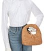 Btb Los Angeles Maeve Straw Hobo Bag, Color:Honey - Image 4