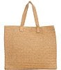 Color:Sand Mint Rainbow - Image 2 - Salty As A Beach Paper Straw Tote Bag