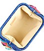 Btb Los Angeles Skye Straw Clutch, Color:Mult - Image 3
