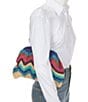 Btb Los Angeles Skye Straw Clutch, Color:Mult - Image 4