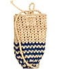 Btb Los Angeles Stormi Raffia Draw String Pouch Hobo Bag - Image 2