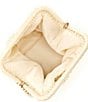 Btb Los Angeles Torino Raffia Frame Clutch, Color:Natural - Image 3