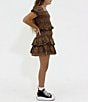 BuddyLove Big Girls Blair Cheetah Print Puff Sleeve Crop Top & Ruffle Skirt Set, Color:Cheetah - Image 4