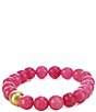 BuDhaGirl Bianca Beaded Stretch Bracelet, Color:Pink - Image 2
