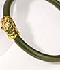 BuDhaGirl Fauna All Weather Bangle® Bracelet, Color:Jade/Crocodile - Image 2