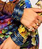 BuDhaGirl KOI All Weather Bangles® Bracelet Set, Color:Saffir - Image 3