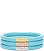 BuDhaGirl Three Kings All Weather Bangles® Bracelet Set, Color:Turquoise - Image 1