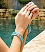 BuDhaGirl Three Kings All Weather Bangles® Bracelet Set, Color:Turquoise - Image 3