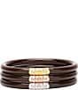 BuDhaGirl Three Kings All Weather Bangles® Bracelet Set, Color:Chocolate - Image 1
