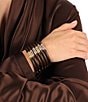 BuDhaGirl Three Kings All Weather Bangles® Bracelet Set, Color:Chocolate - Image 3