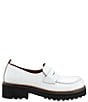 Color:White - Image 2 - Annie Leather Platform Penny Loafers