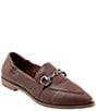 Color:Dark Brown - Image 1 - Bowie Leather Bit Buckle Loafers