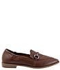 Color:Dark Brown - Image 2 - Bowie Leather Bit Buckle Loafers