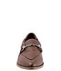 Color:Dark Brown - Image 5 - Bowie Leather Bit Buckle Loafers