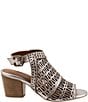Color:Dark Silver Metallic - Image 2 - Candice Leather Laser Cut Out Sandals