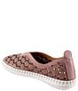 Color:Dusty Mauve - Image 3 - Daisy Perforated Leather Slip-Ons