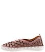 Color:Dusty Mauve - Image 4 - Daisy Perforated Leather Slip-Ons
