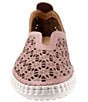 Color:Dusty Mauve - Image 5 - Daisy Perforated Leather Slip-Ons
