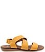 Color:Mustard - Image 2 - Dawn Leather Strappy Sandals