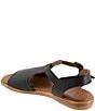 Color:Black - Image 3 - Gabriella Leather Flat Sandals