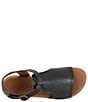 Color:Black - Image 6 - Gabriella Leather Flat Sandals