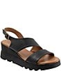 Bueno Gianna Leather Platform Wedge Sandals - Image 1