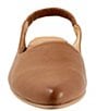 Color:Walnut - Image 5 - Indie Leather Slingback Flats