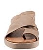Color:Grey - Image 5 - Jerika Leather Toe Loop Thong Slide Sandals