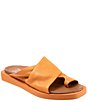 Color:Mandarin - Image 1 - Jerika Leather Toe Loop Thong Sandals