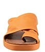Color:Mandarin - Image 5 - Jerika Leather Toe Loop Thong Sandals