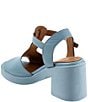 Color:Denim - Image 3 - Mckenzie Leather Platform Block Heel Sandals