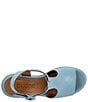 Color:Denim - Image 6 - Mckenzie Leather Platform Block Heel Sandals