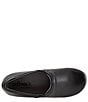 Color:Black - Image 6 - Meredith Sport Leather Slip-On Clogs