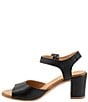 Color:Black - Image 4 - Natalia Leather Ankle Strap Sandals