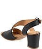 Color:Black - Image 3 - Nyomi Leather Block Heel Sandals