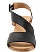 Color:Black - Image 5 - Nyomi Leather Block Heel Sandals