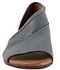 Color:Blue - Image 5 - Tahiti Perforated Leather Slip On Flat Sandals