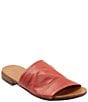 Color:Terracotta - Image 1 - Turner Leather Slides