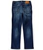 Color:Deep Sea Blue - Image 2 - Big Boys 8-20 Evan Slim Straight Jeans