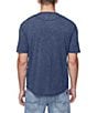 Color:Whale - Image 2 - Kitte Short Sleeve Henley T-Shirt