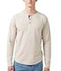 Color:Milk - Image 1 - Long Sleeve Kariver Henley T-Shirt