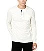 Color:Milk - Image 1 - Long Sleeve Kirock Henley T-Shirt