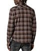 Color:Charcoal Plaid - Image 2 - Soqer Long Sleeve Sherpa-Lined Plaid Shirt Jacket