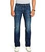 Color:Indigo - Image 1 - Relaxed Fit Straight Leg Driven Jeans