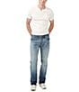 Color:Indigo - Image 5 - Authentic Collection Relaxed Straight Driven Jeans
