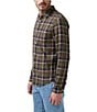 Color:Burnt Olive - Image 4 - Sago Long Sleeve Plaid Flannel Shirt
